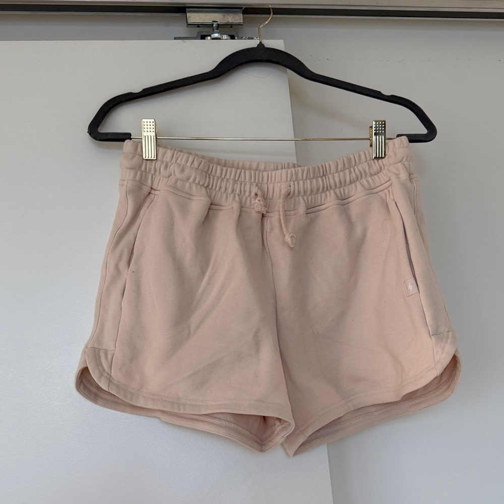Women's Cream/ Beige Athleisure Shorts